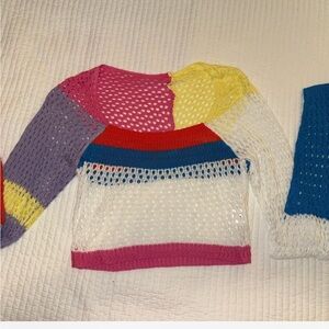 Colorful Patchwork Women's Sweater